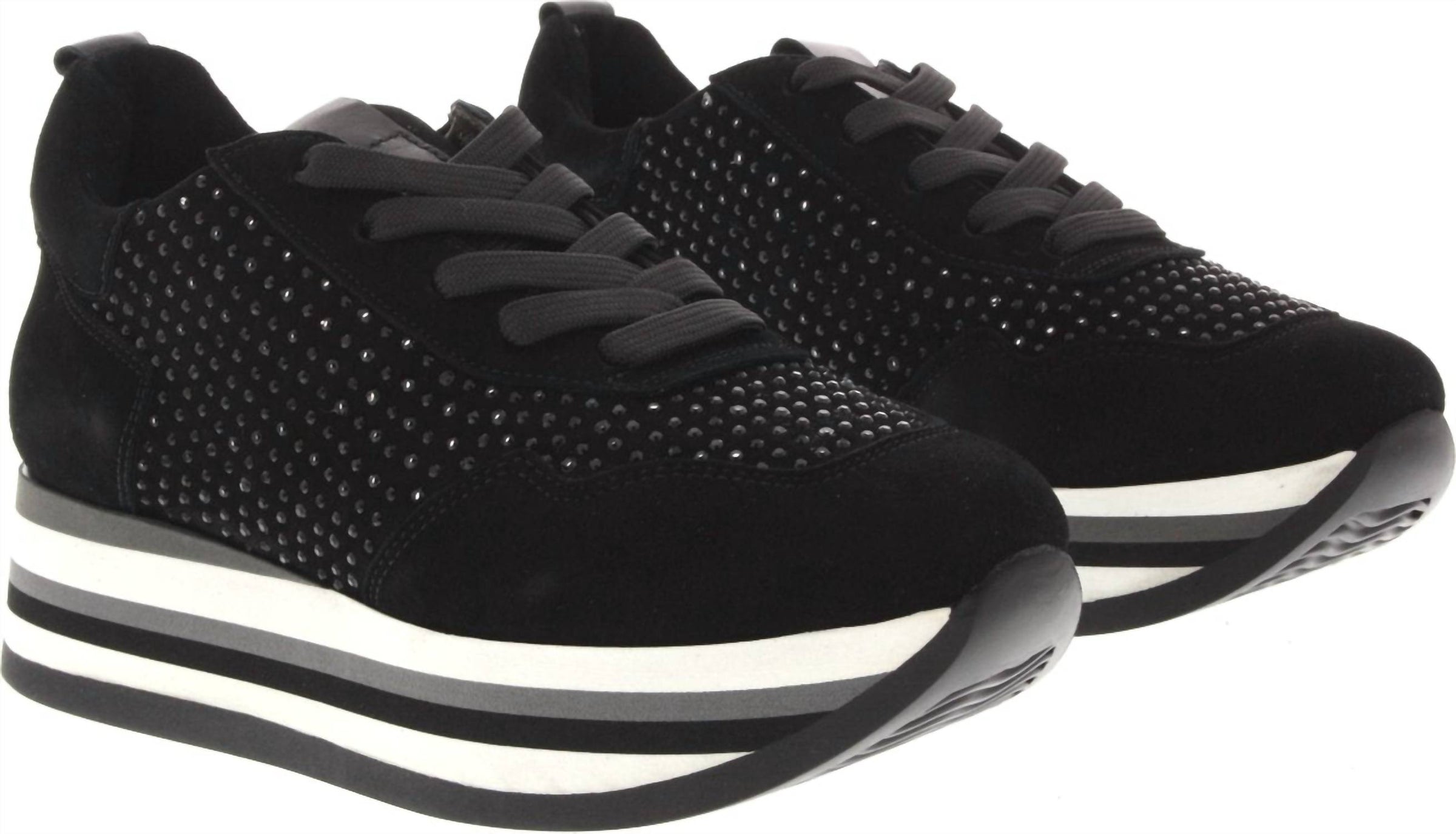 Softwaves - Women's Cassia Bling Tie Sneakers