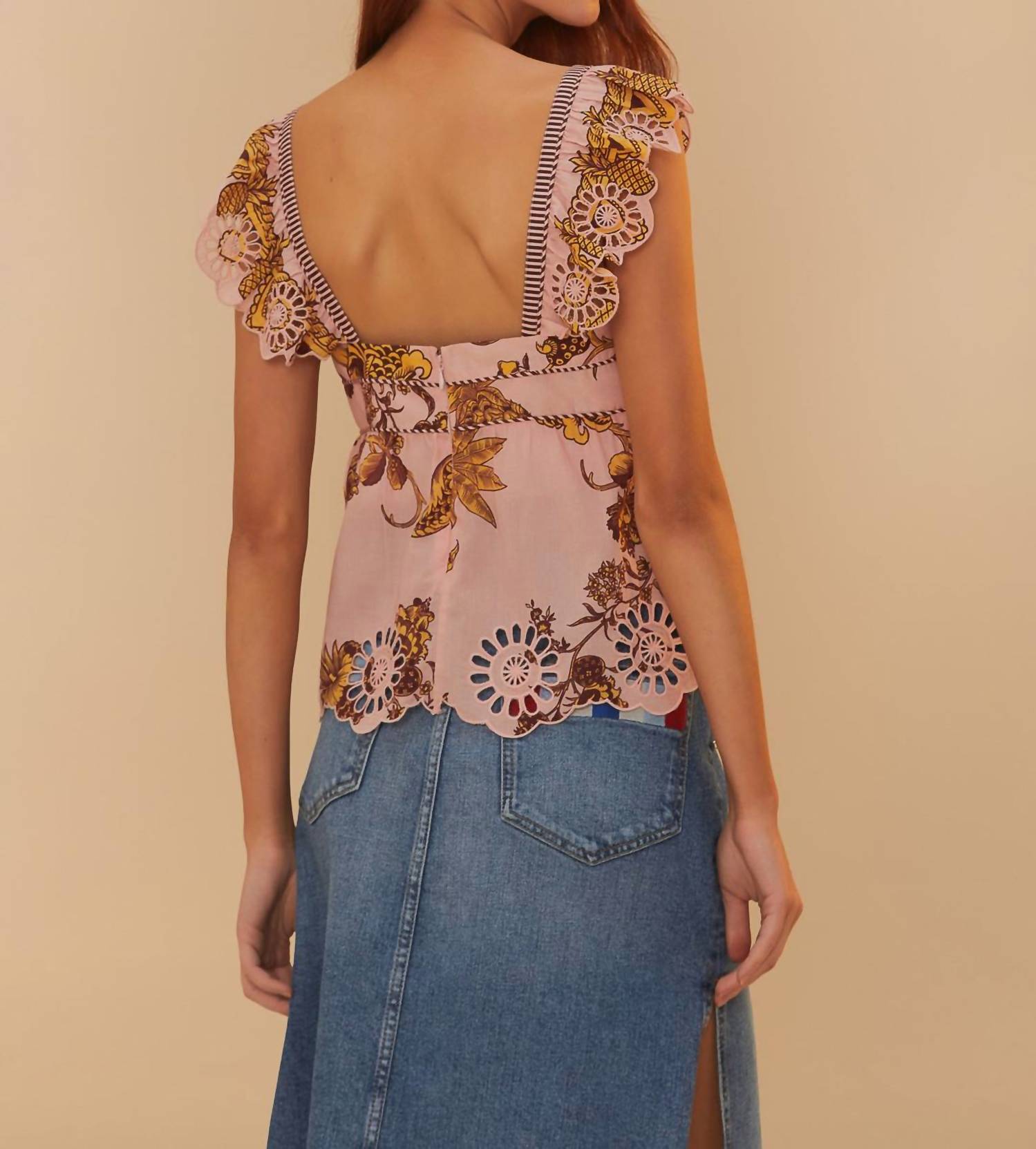 Farm Rio - Tropical Landing Sleeveless Blouse