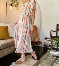 Blue B - Striped Maxi Dress