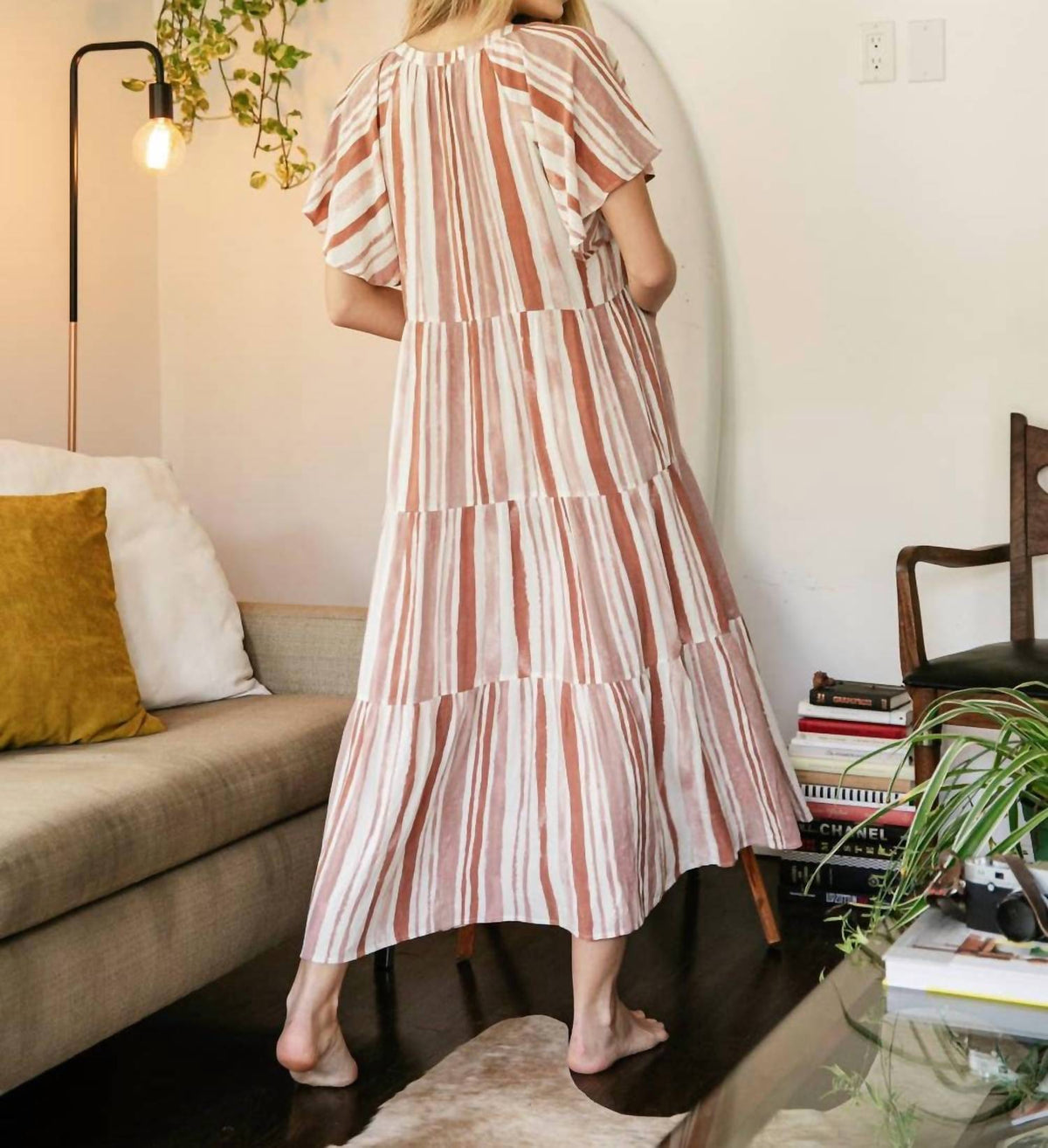 Blue B - Striped Maxi Dress