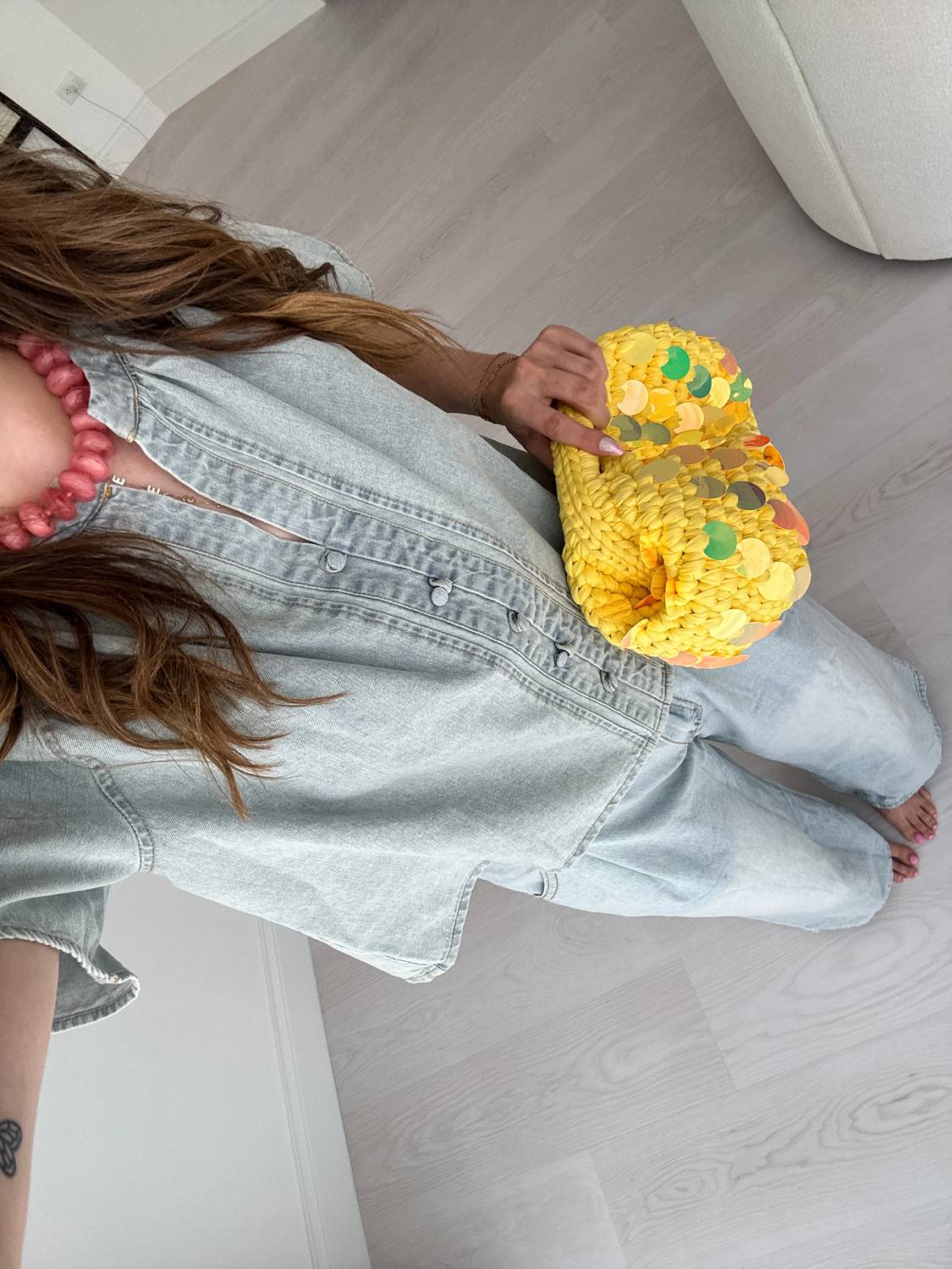 Mustard Seed - Willow Washed Denim Top