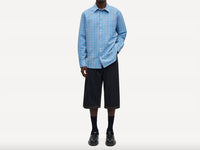 SAMSOE Men's Sadamom Shirt in blue jasper check - men's shirt - alternate view