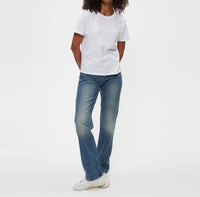 Michael Stars Becca Crewneck Tee in white - women's t-shirt - view 4