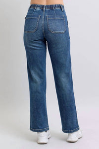 Judy Blue - Hi-rise Drawstring Waist Jeans