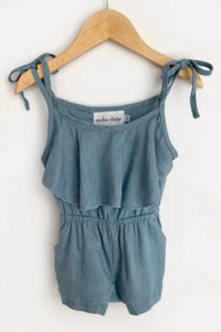 Carken Design - Girls Linen Tie Romper