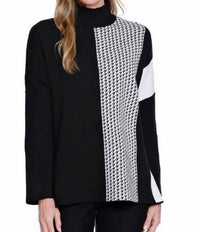 Multiples - Drop Shoulder Mock Neck Knit Top
