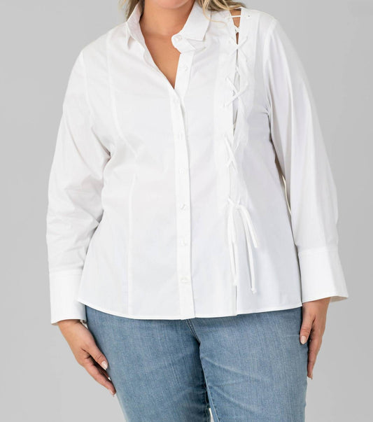 Finley - Naomi Lace Up Top