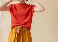 Lilla P - Short Sleeve Crewneck Sweater