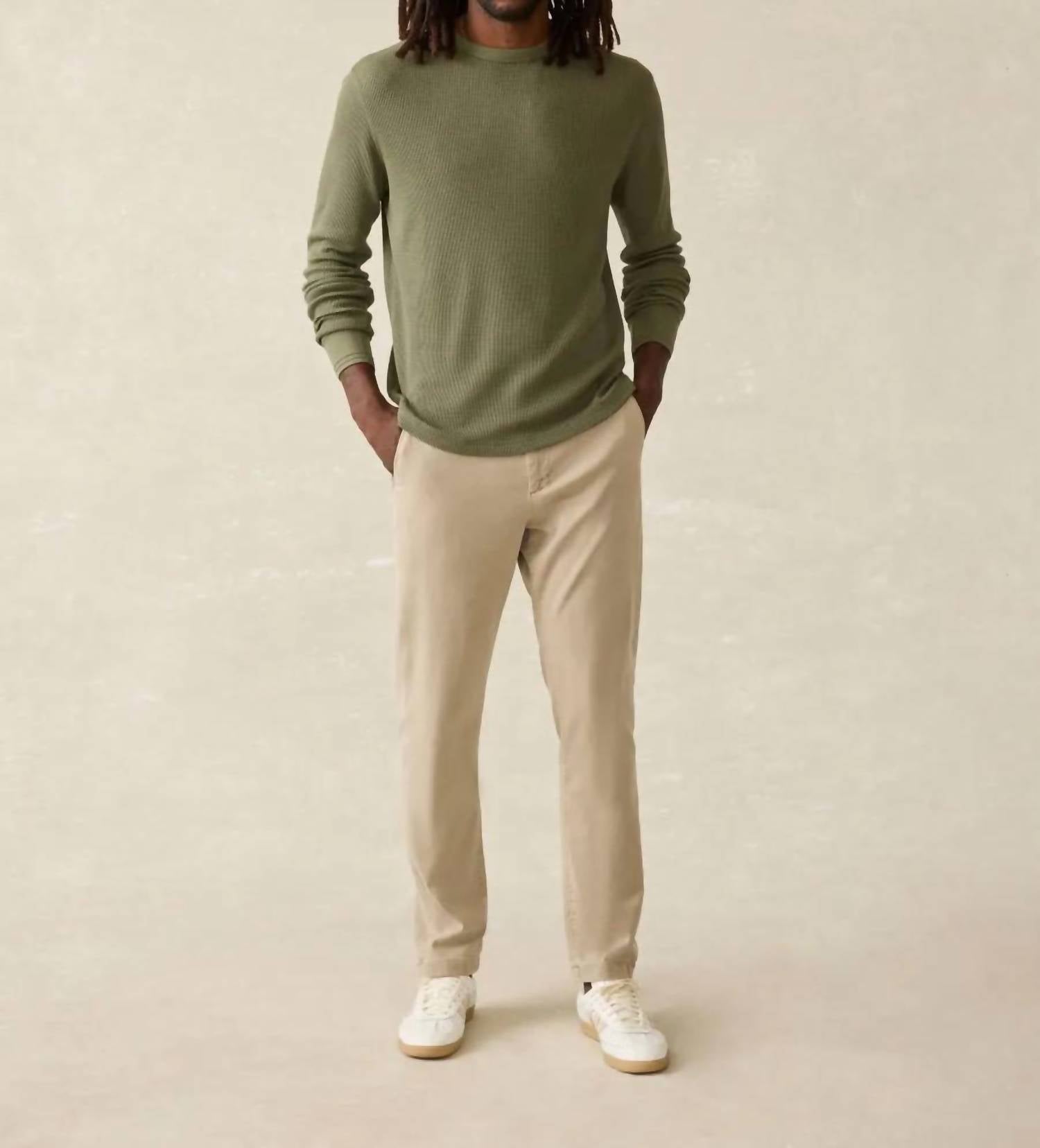 Faherty - Men's Cloud Waffle Crew Top