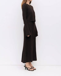 Mod Ref - Ribbed Knit Crewneck Cardigan