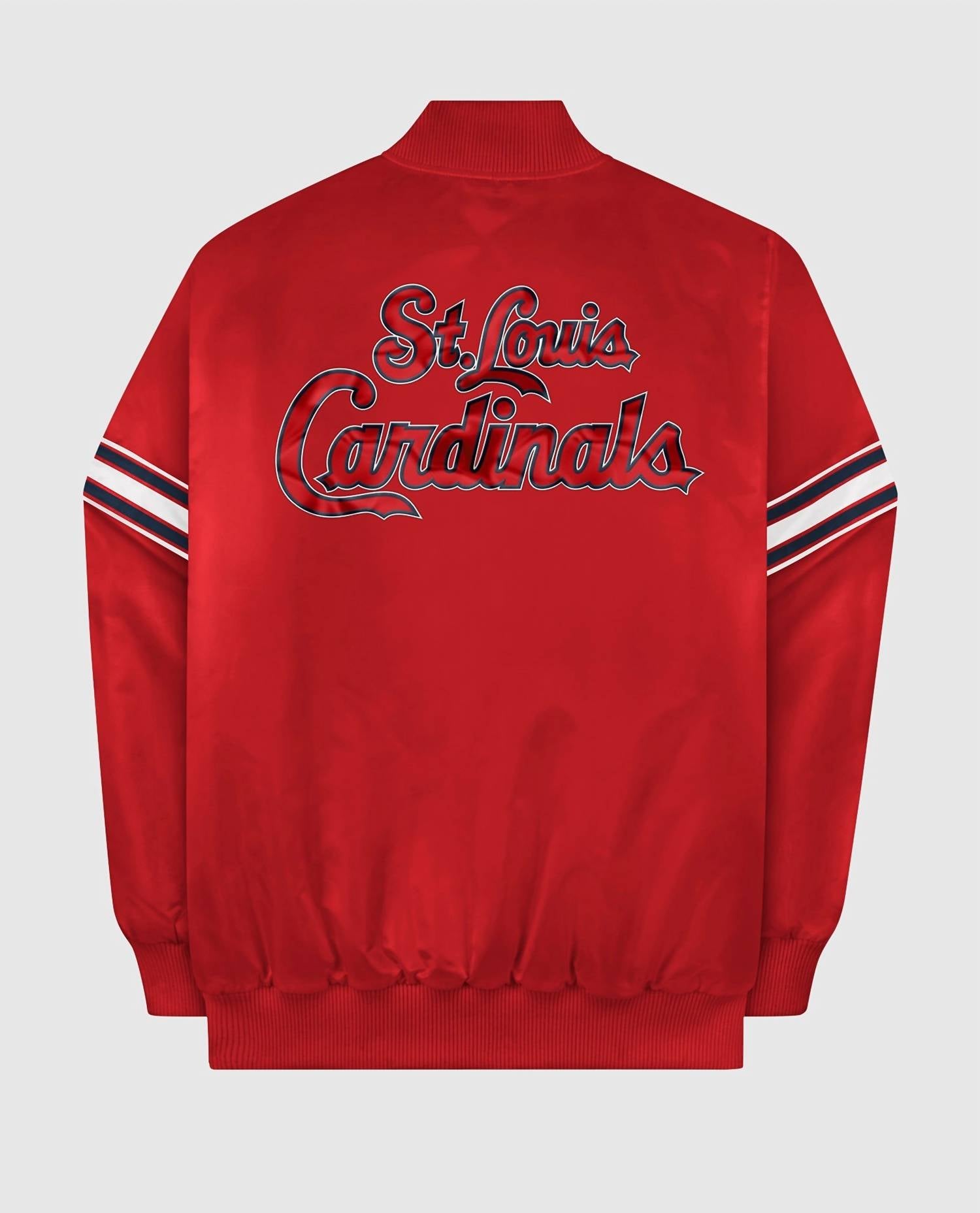 Starter - Men's St. Louis Cardinals Satin Full-snap Jacket