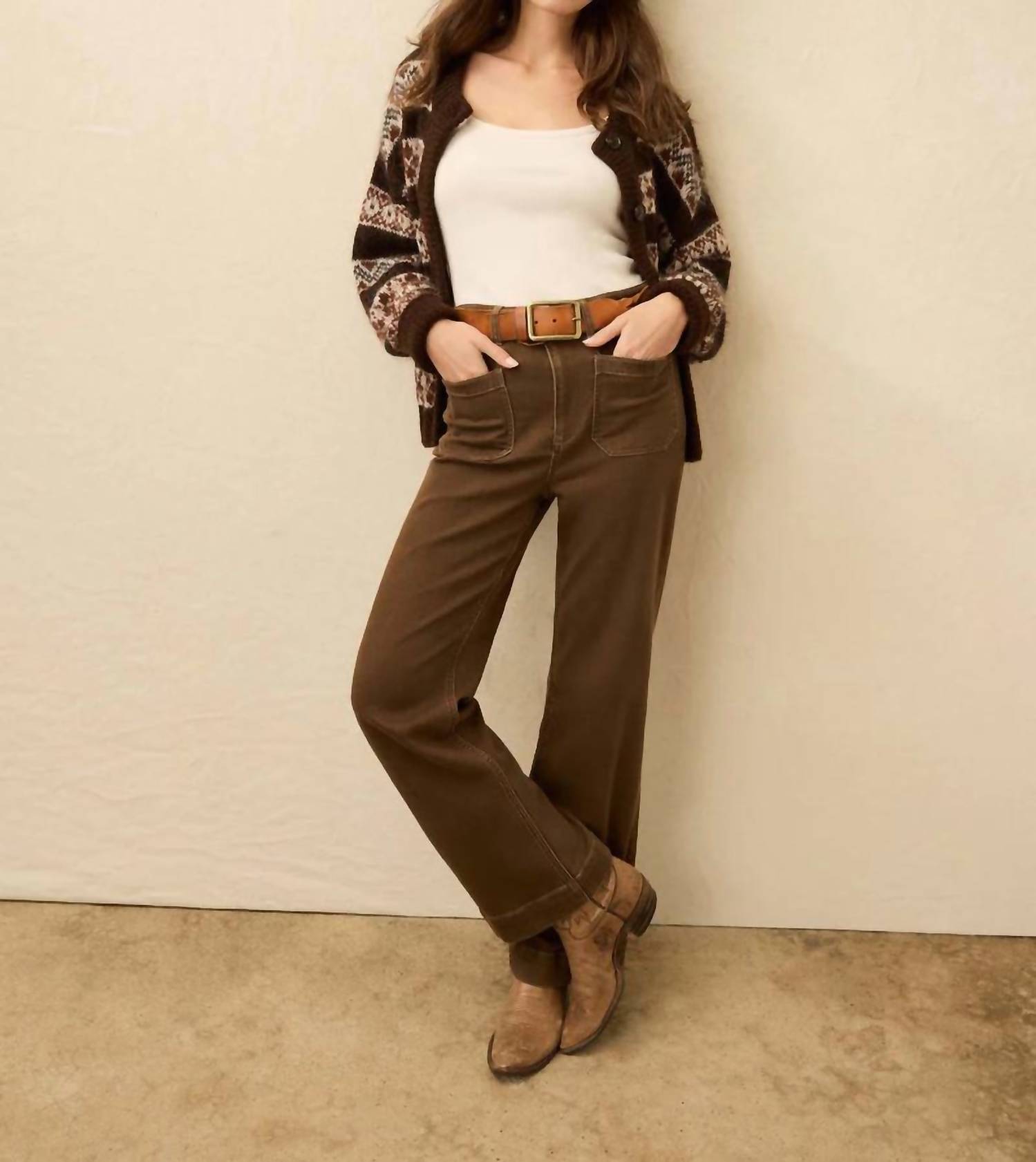 Faherty - Stretch Terry Patch Pocket Straight Leg Pants