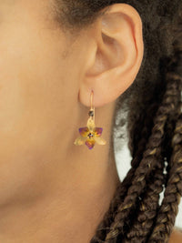 Holly Yashi Women's Drop Earrings in mulberry - women's jewelry - alternate view