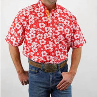 Drover Cowboy Threads - Concho Hibiscus Button Down Shirt