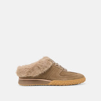 Dolce Vita Women's Izzey Plush Sneakers in olive suede - women's sneaker
