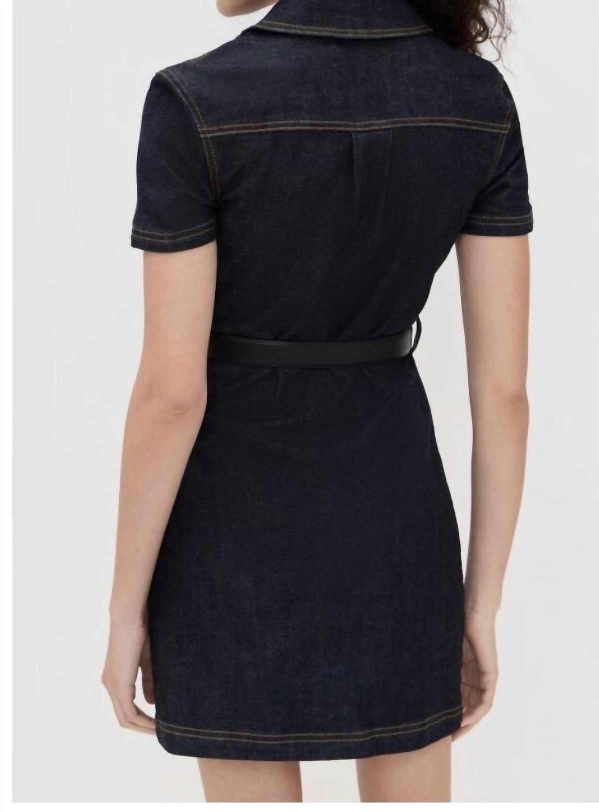 Self-Portrait - Denim Crystal Trim Dress