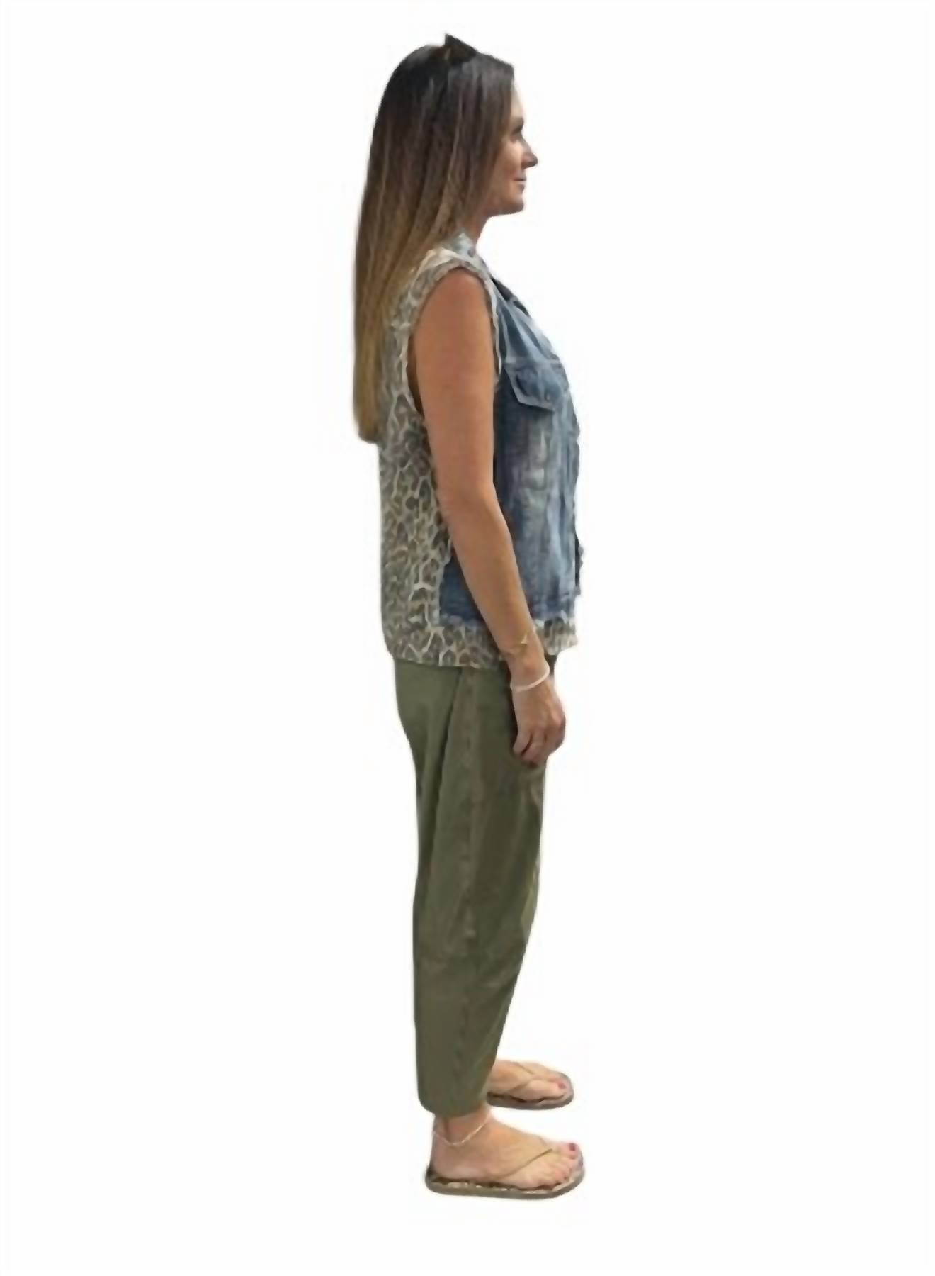 Bibi - Denim Sleeveless Jacket