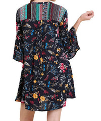 Umgee - Floral Bell Sleeve Dress