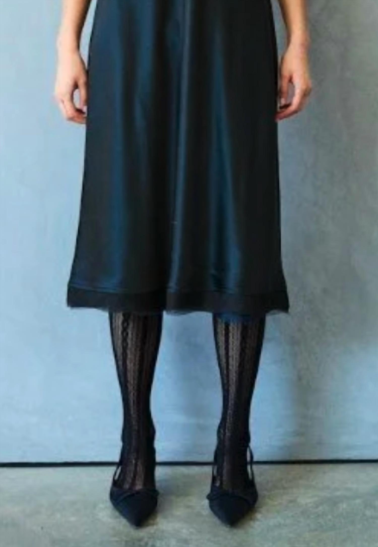 Brazeau Tricot - Classic Organza Petal Slip Midi Dress