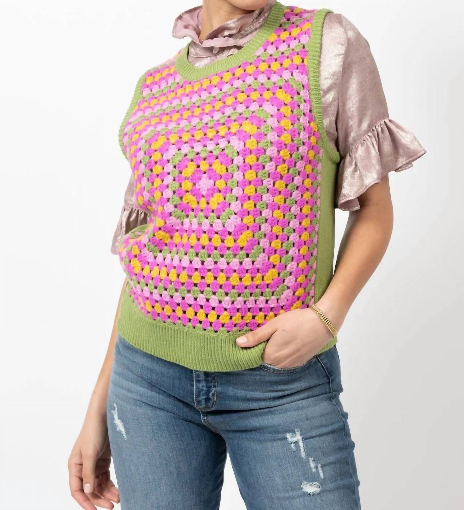 Ivy Jane - Granny Square Sweater Vest