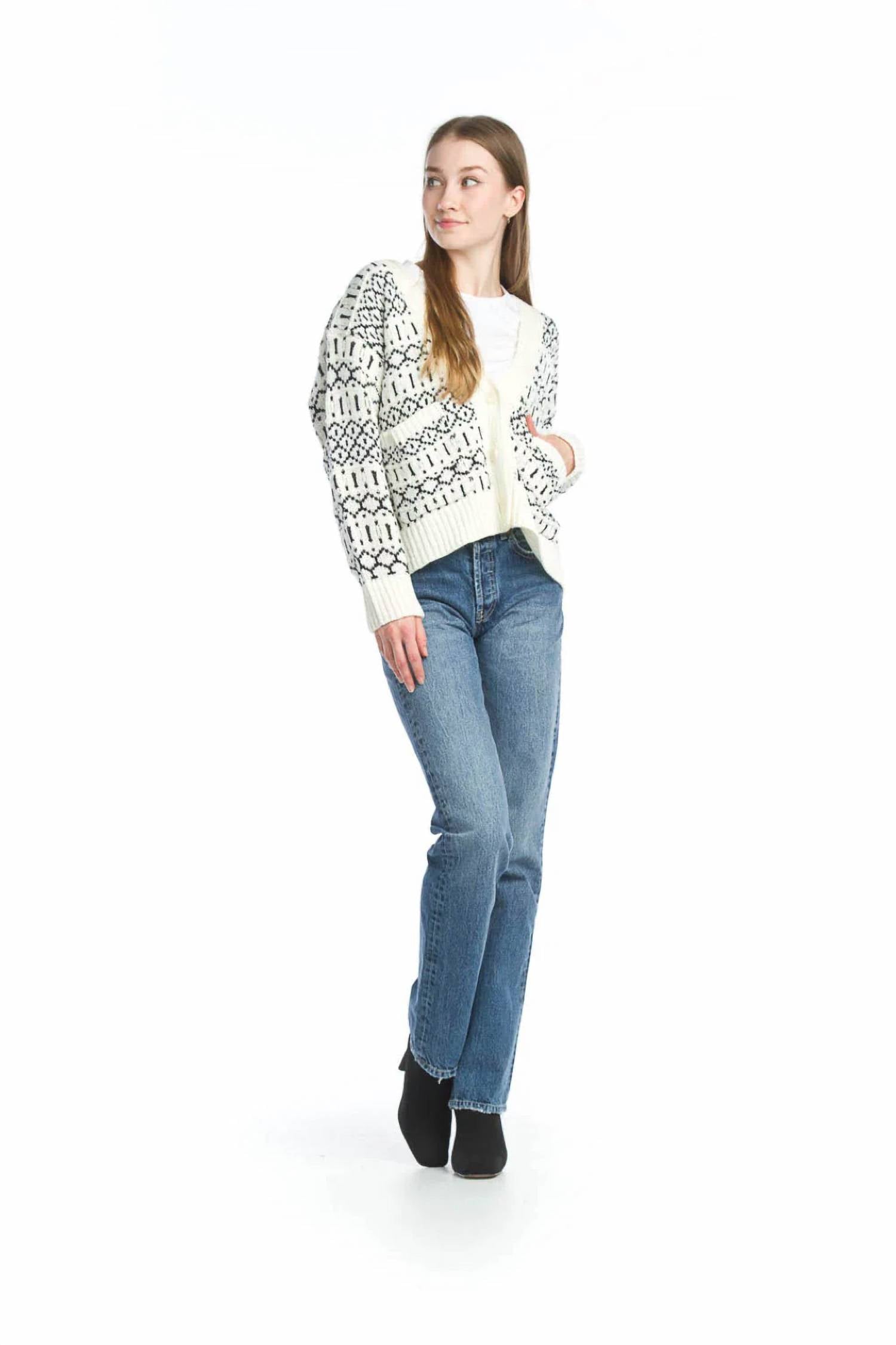 Papillon - Nordic Cable Knit Cardigan