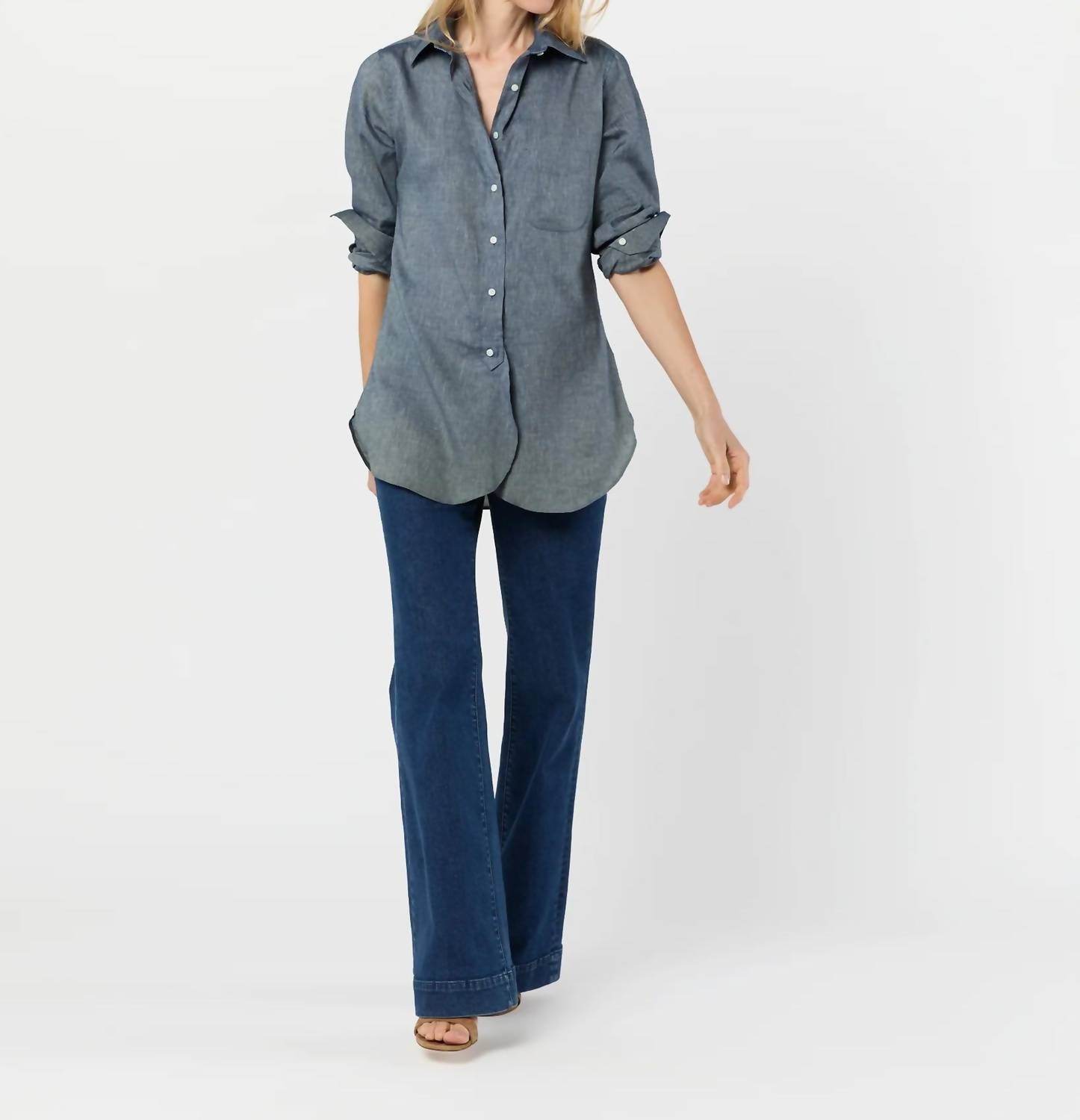 Ann Mashburn - Boyfriend Button Down Shirt