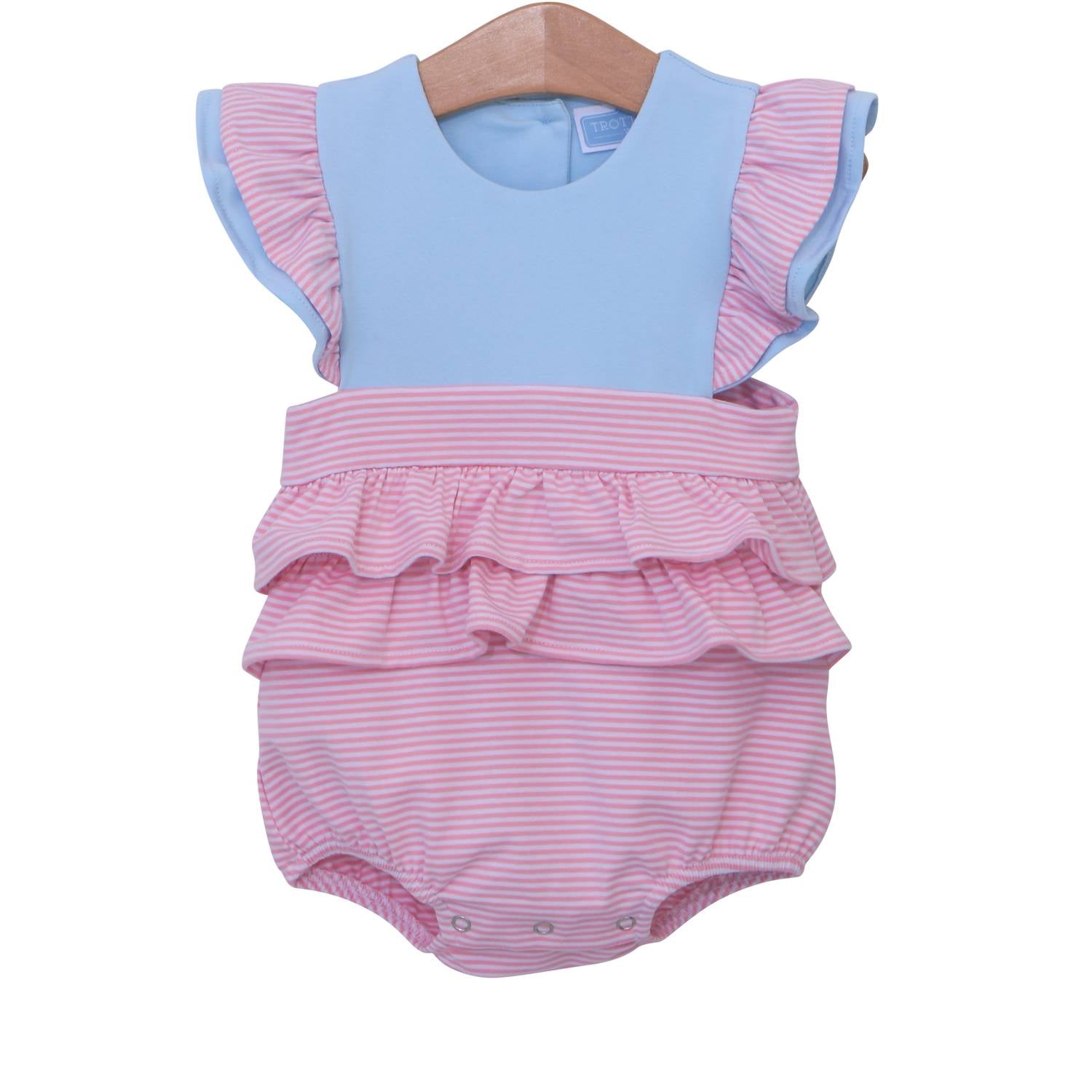 Trotter Street Kids - Baby Girl's Rosie Bubble Onesie