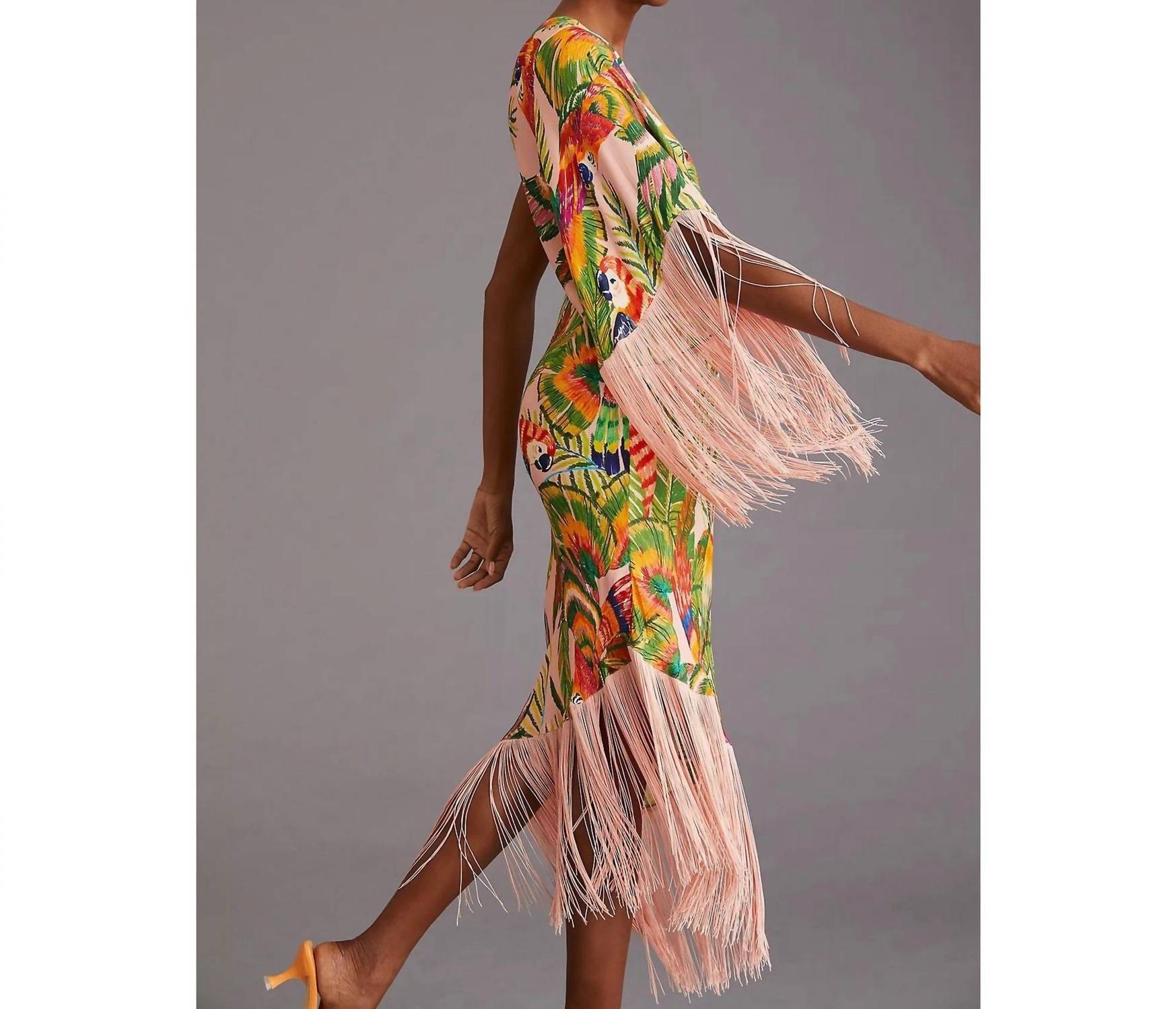Farm Rio - One Shoulder Tropical Midi Dress