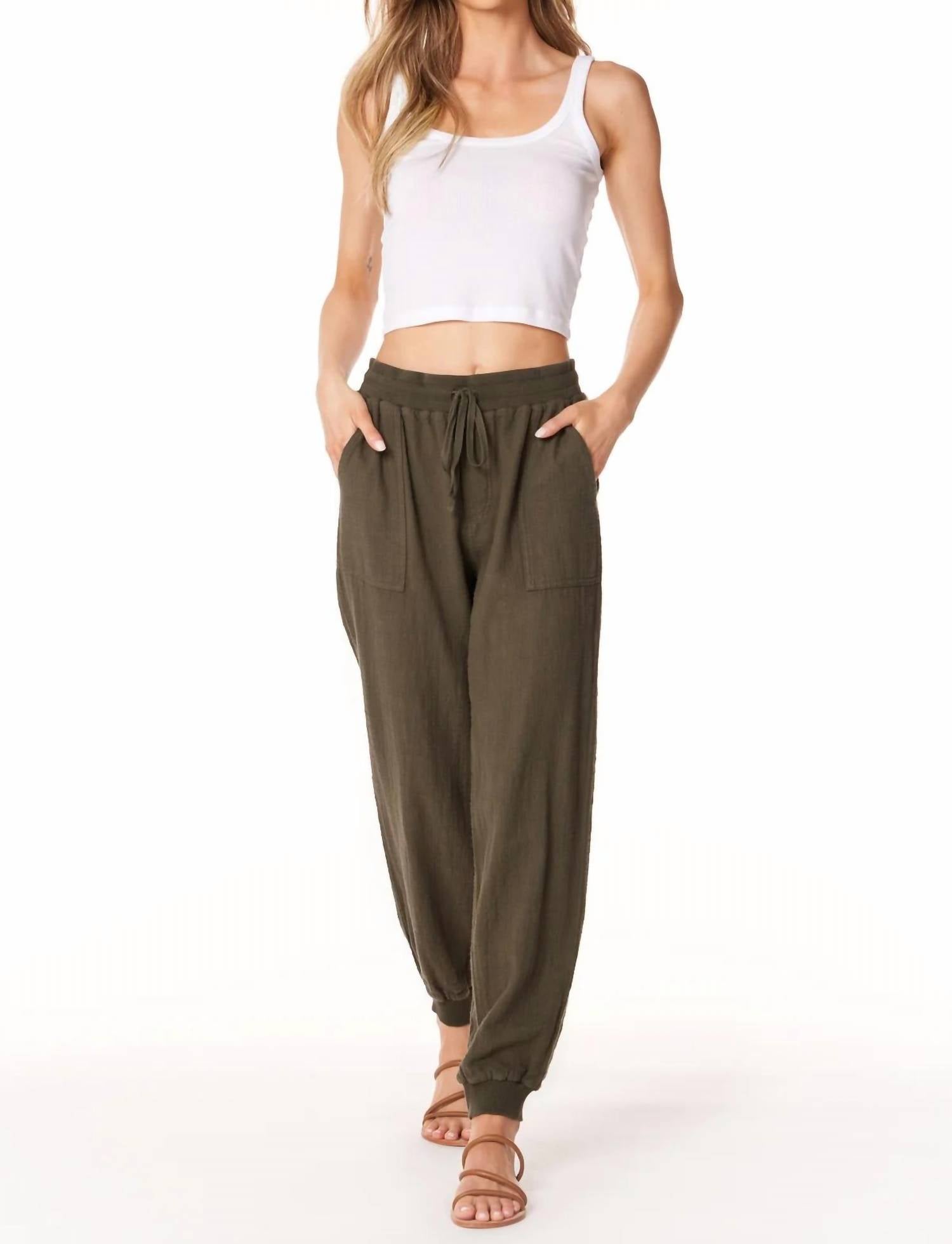 Bobi - Drawstring With Pockets Jogger