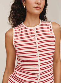 Bella Dahl - Sleeveless Fitted Button Down Top