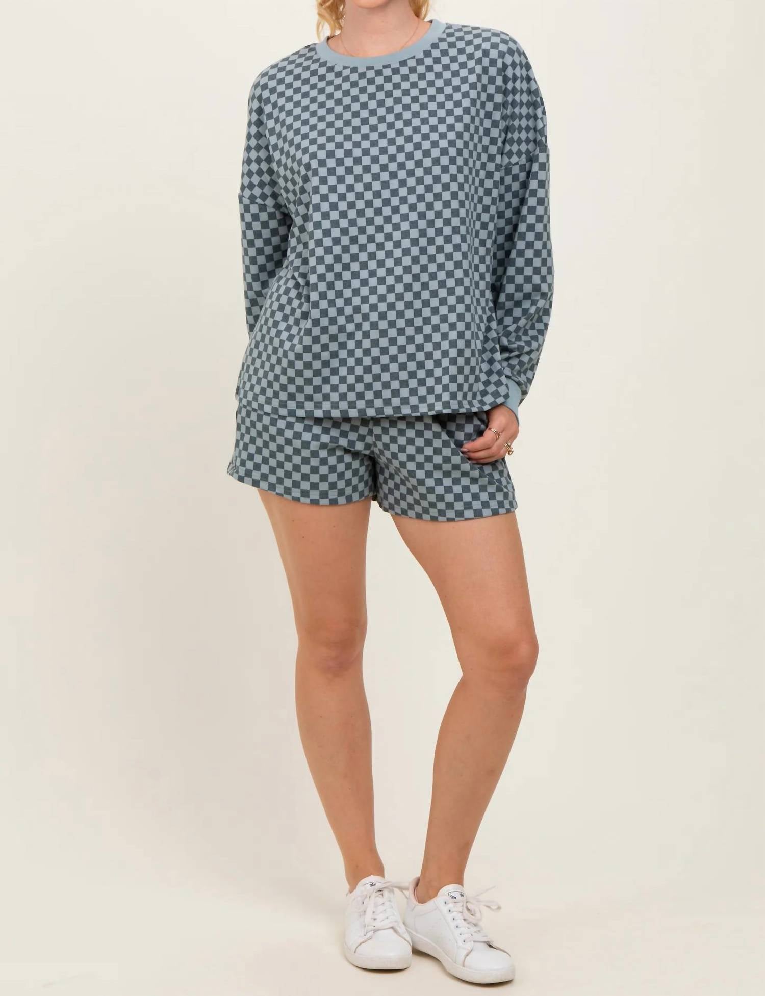 Anniewear - Coastal Check Lounge Set