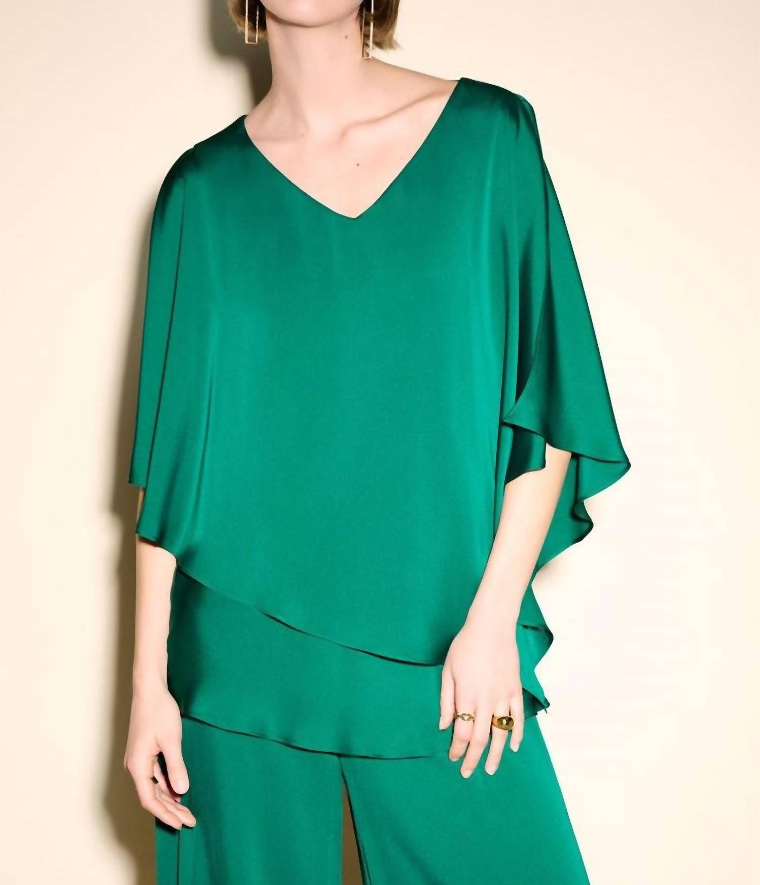Joseph Ribkoff - Satin Cape Top