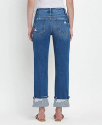 Vervet By Flying Monkey - Vennia Cuffed Straight Jeans