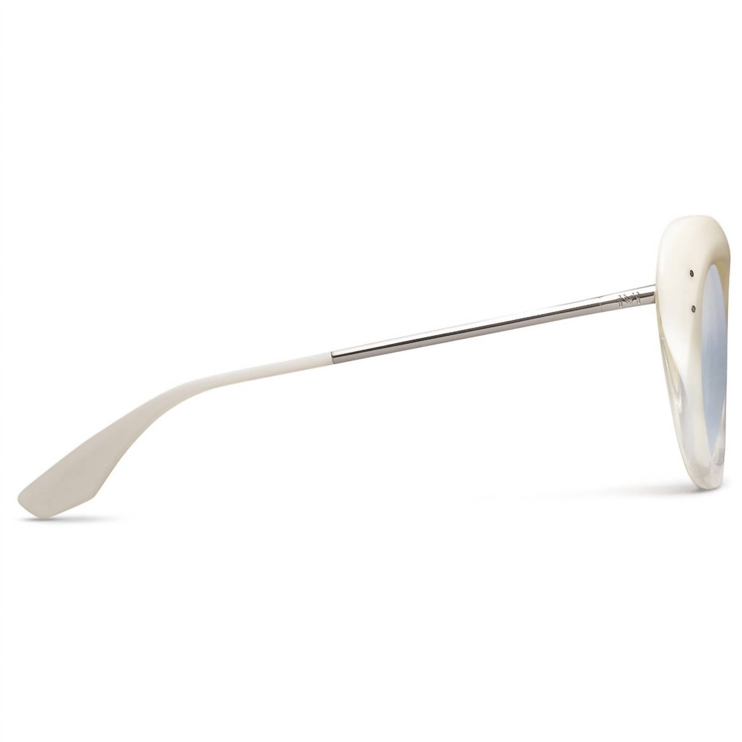 Faye - Chrome / Light Blue Chrome Flash Lens