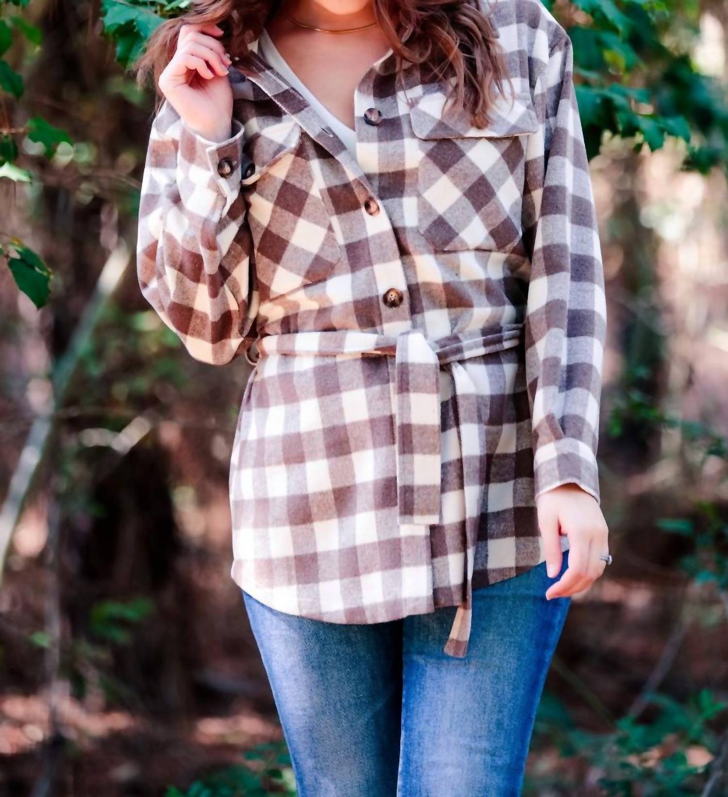Maple Plaid Shacket