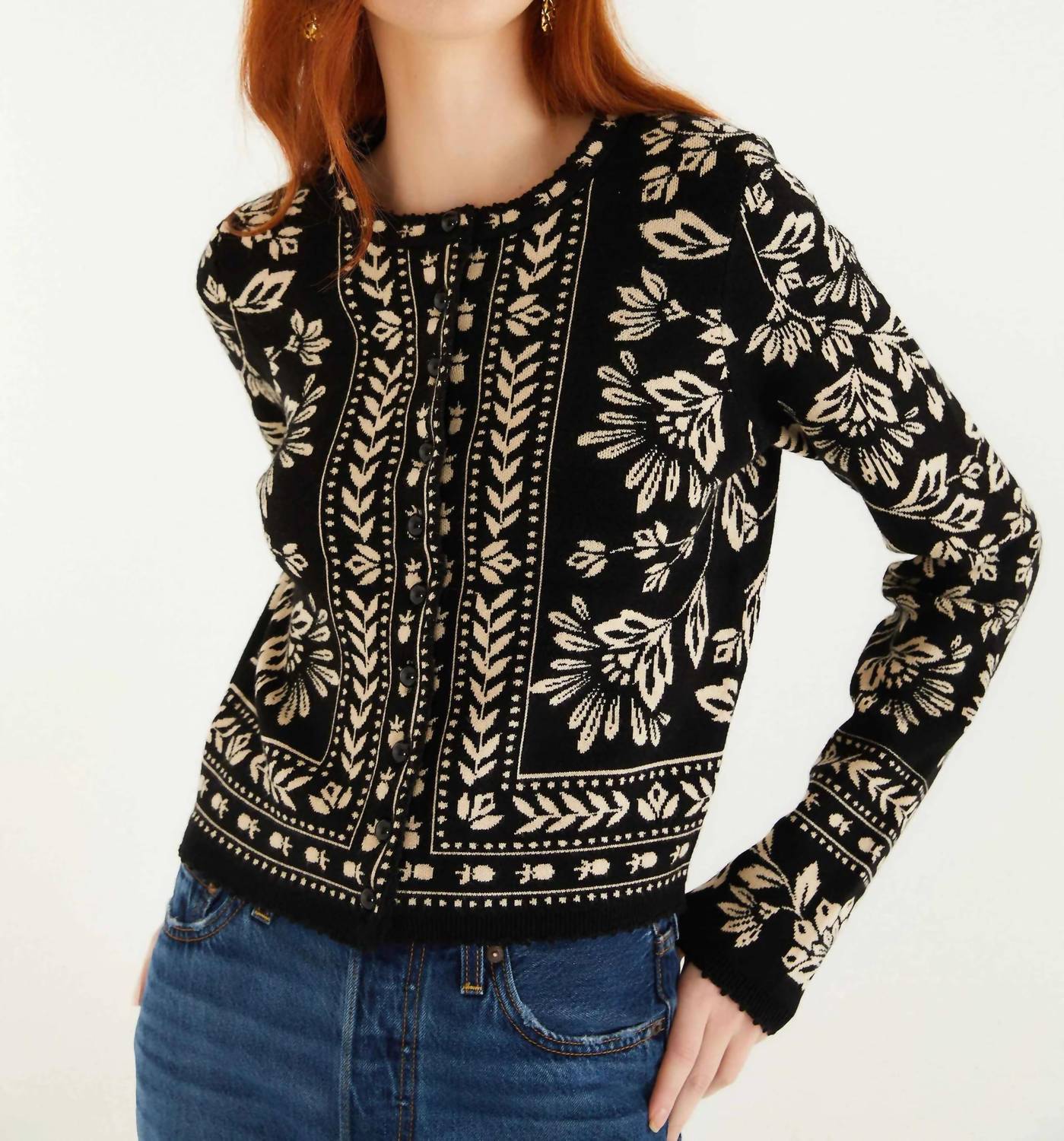 Farm Rio - Knit Long Sleeve Cardigan