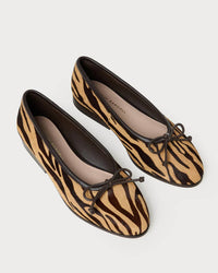 Loeffler Randall - Women's Noelle Zebra Ballet Flat Shoes