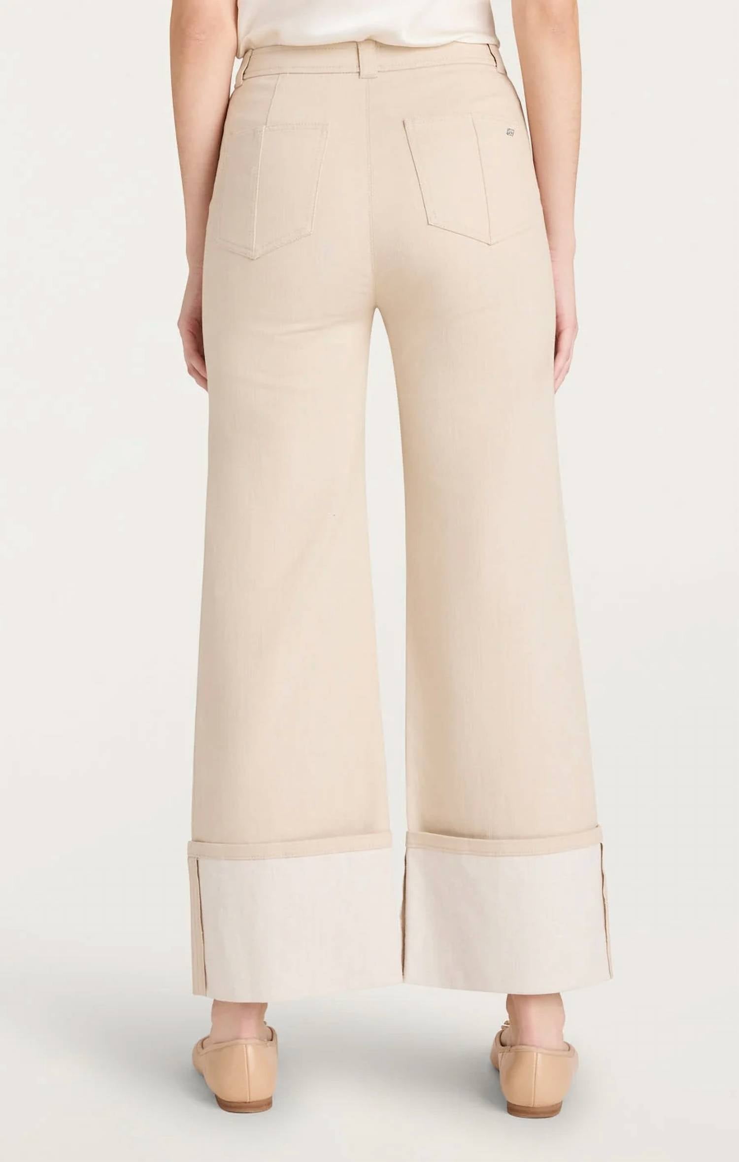 Cinq A Sept - Cuffed Benji Wide Leg Pants