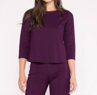 Ripley Rader - Ponte Knit 3/4 Sleeve Top