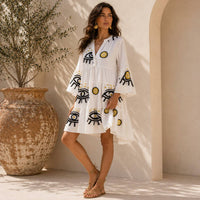 Mystery Resort - Evil Eye Mini Dress