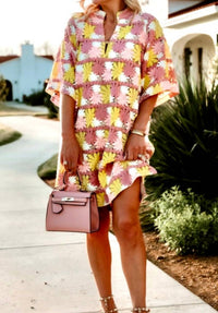 BUDDYLOVE Sunny Daze Dress in pink multi - women's dress