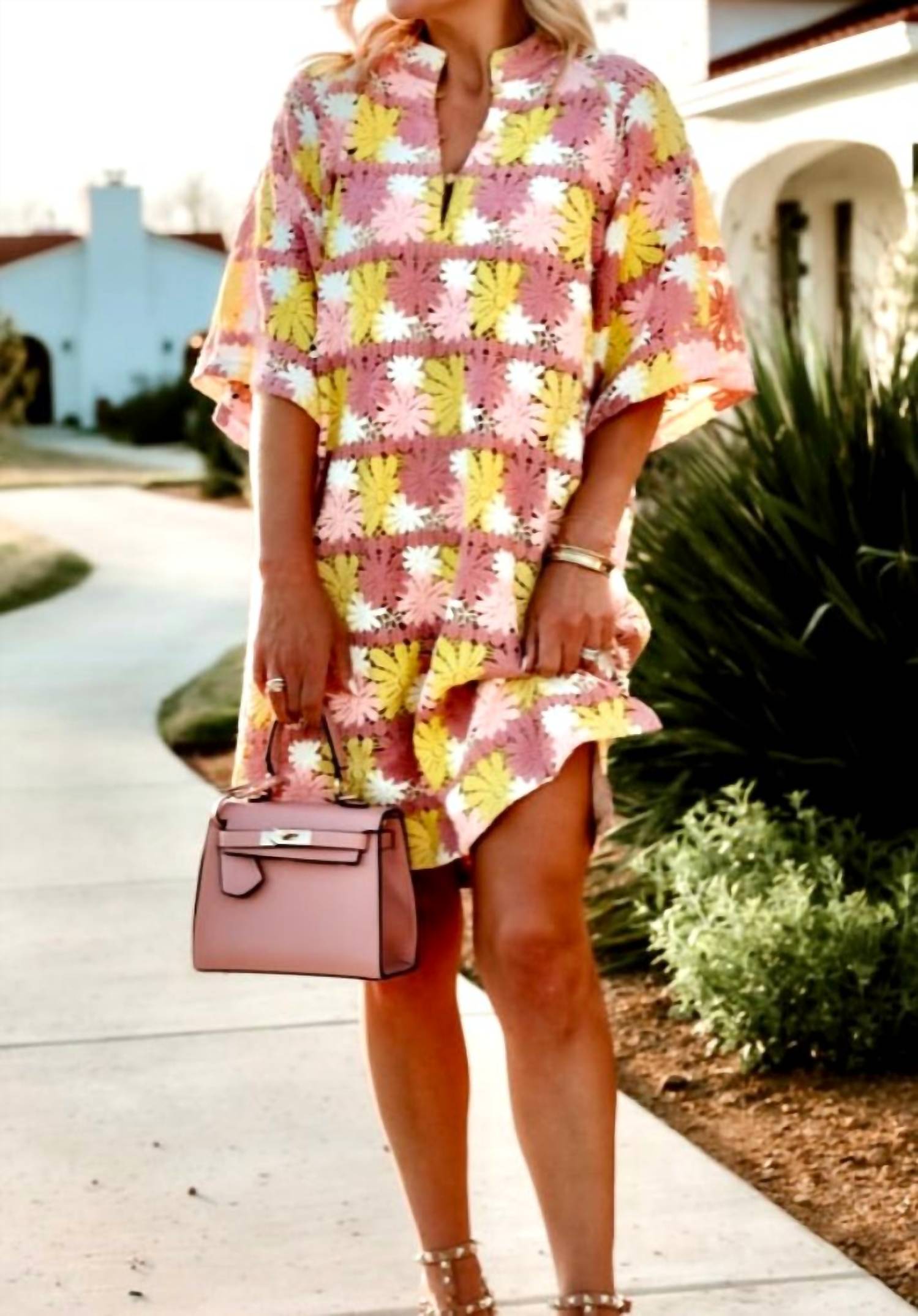 BUDDYLOVE Sunny Daze Dress in pink multi - women's dress