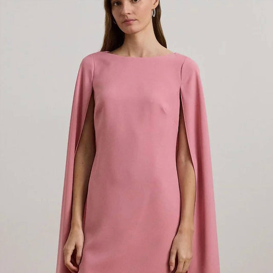 Ralph Lauren - Cape Georgette Cocktail Dress