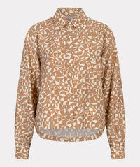Esqualo - Abstract Print Button Down Blouse