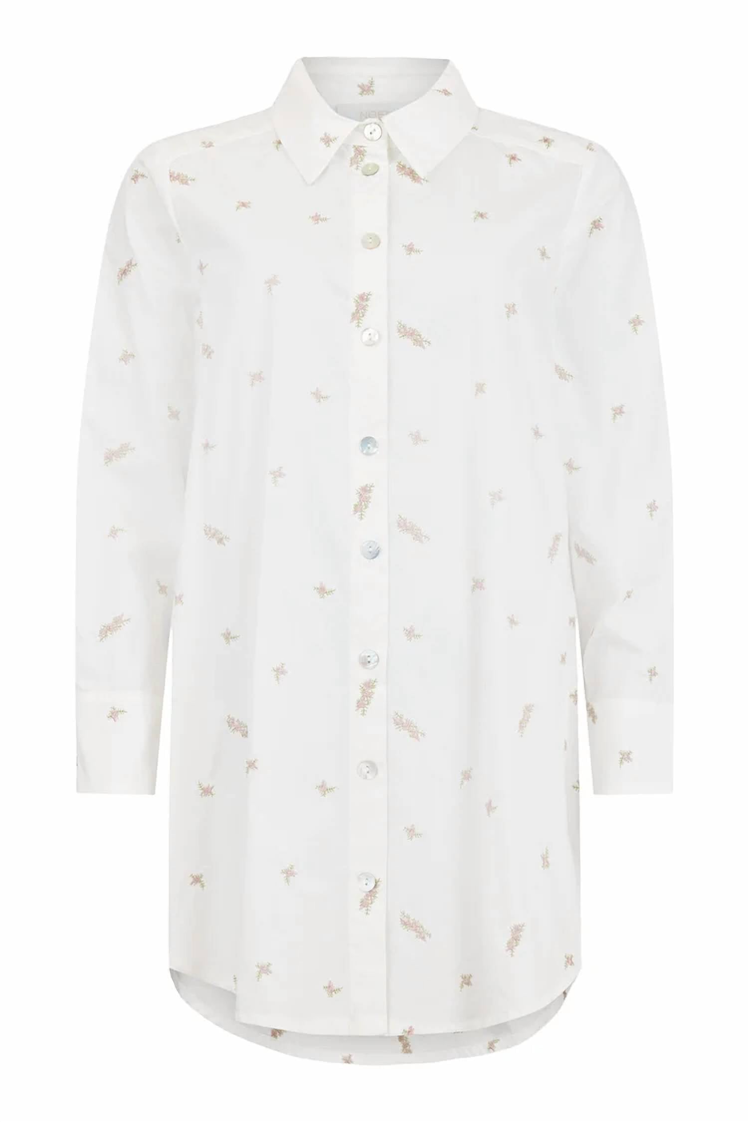 Noen - Women's Floral Embroidered Shirt