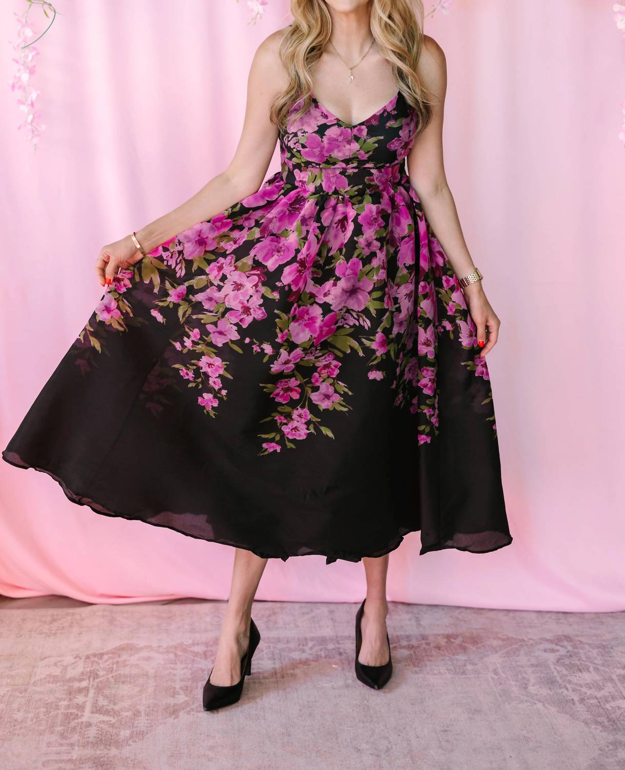 Flying Tomato - Floral Print Gown