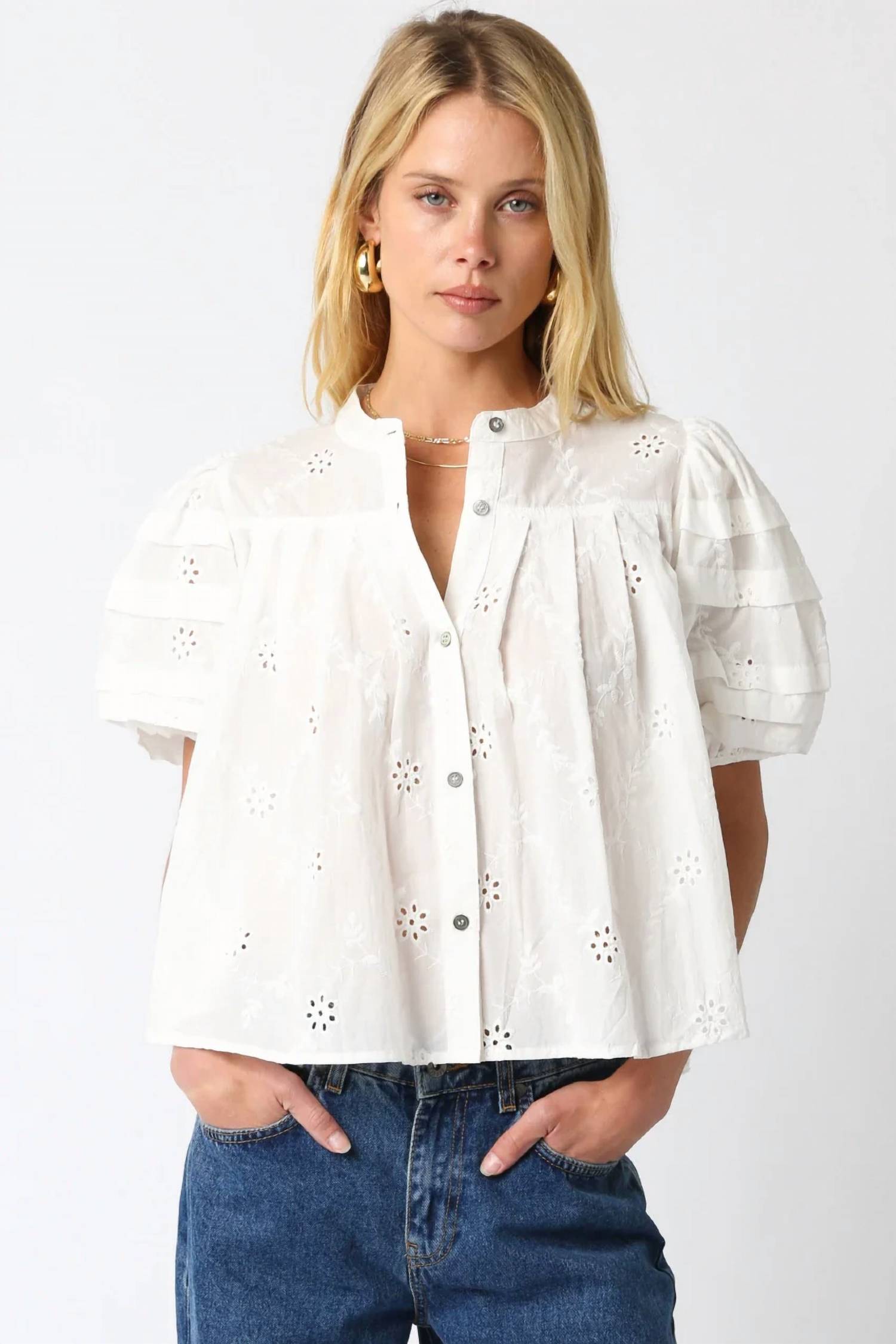 Olivaceous - Tilly Bubble Top