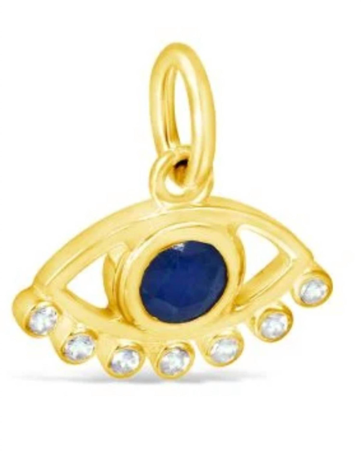 Dune Jewelry - Women's Evil Eye 14k Vermeil Charm