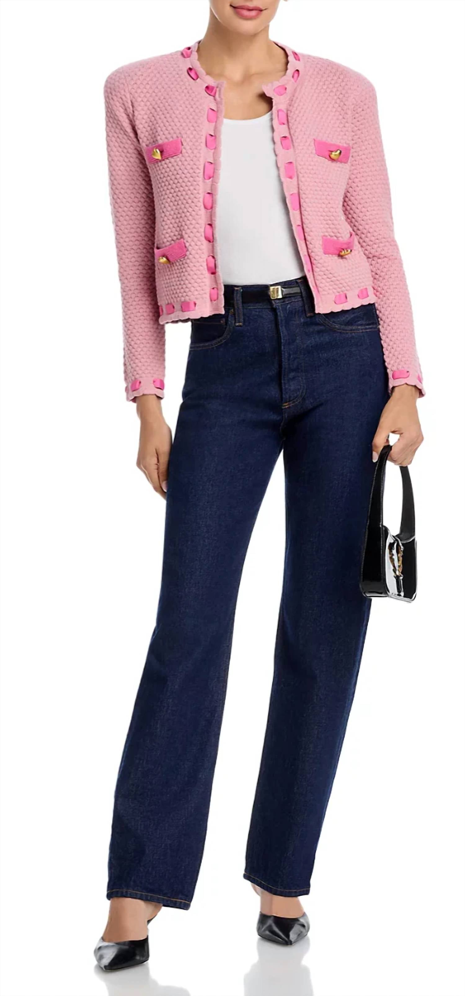 L'Agence - Astor Contrast Trim Cardigan