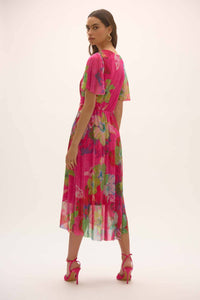 Joseph Ribkoff - Floral V-neck Wrap Dress